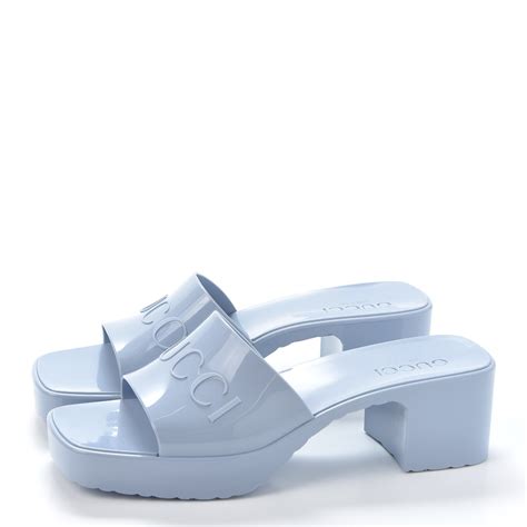 gucci pastel blue sandals|authentic Gucci sandals.